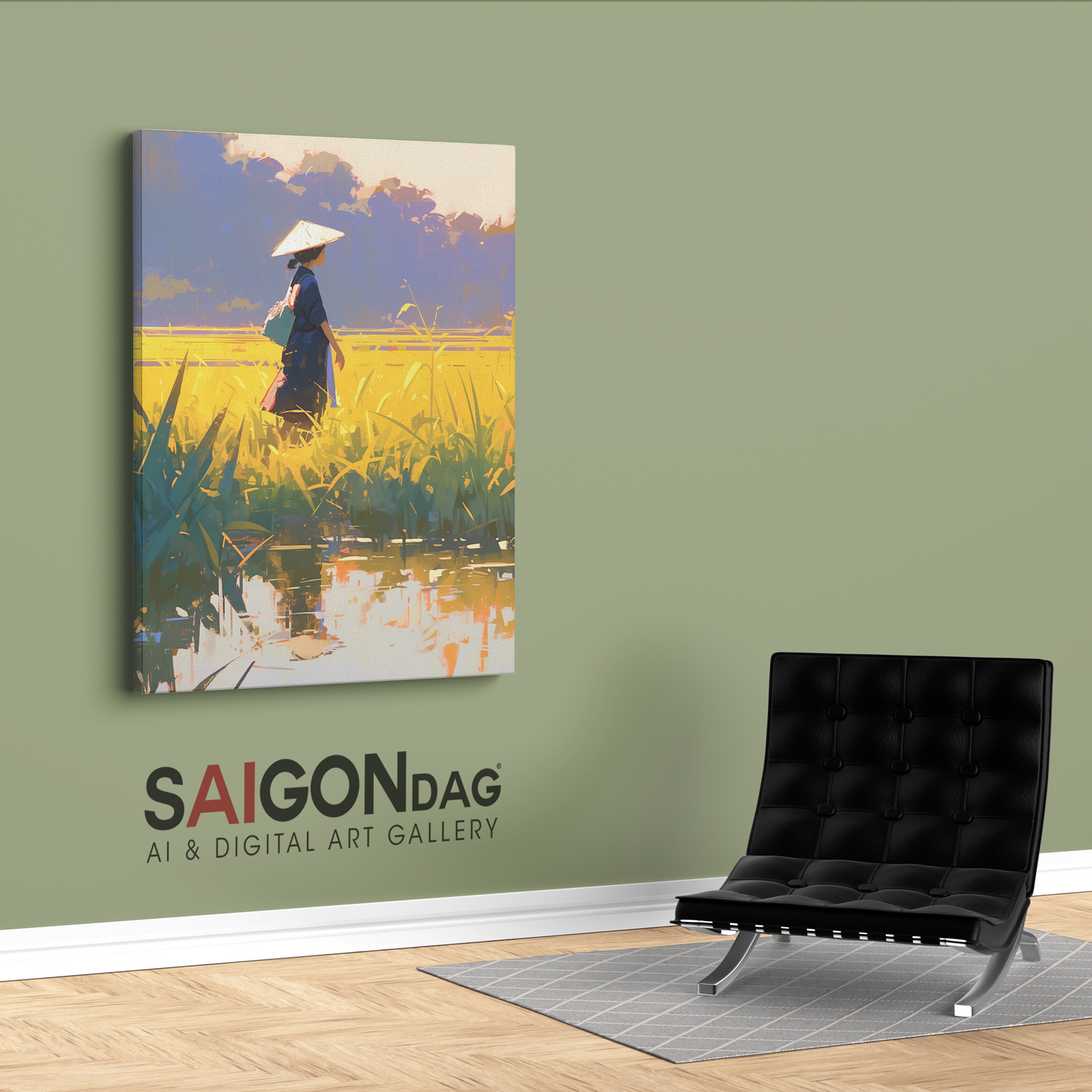 "Across the Field" by Meo Pham